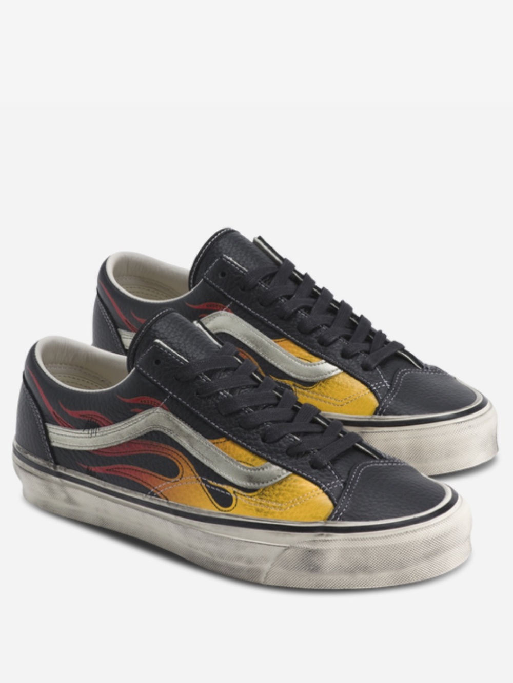 🔥 Vans Old Skool 36 Archive Flames Black 🔥